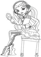 kolorowanki  Ever After High postać z bajki i lalka dla dziewczynki, malowanki do wydruku do pokolorowania kredkami nr  33